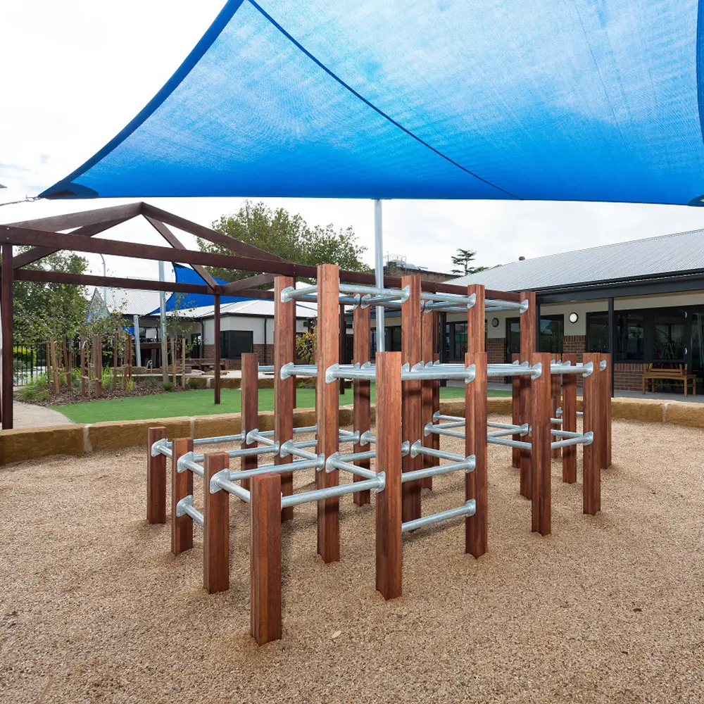 Climbing frame in outdoor playground at Maitland childcare