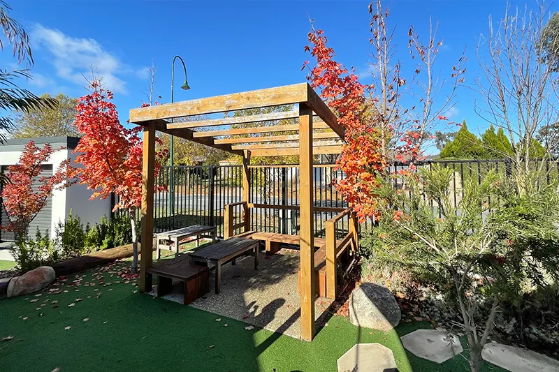 Outdoor playground at Busy Bees Early Learning located in Amaroo
