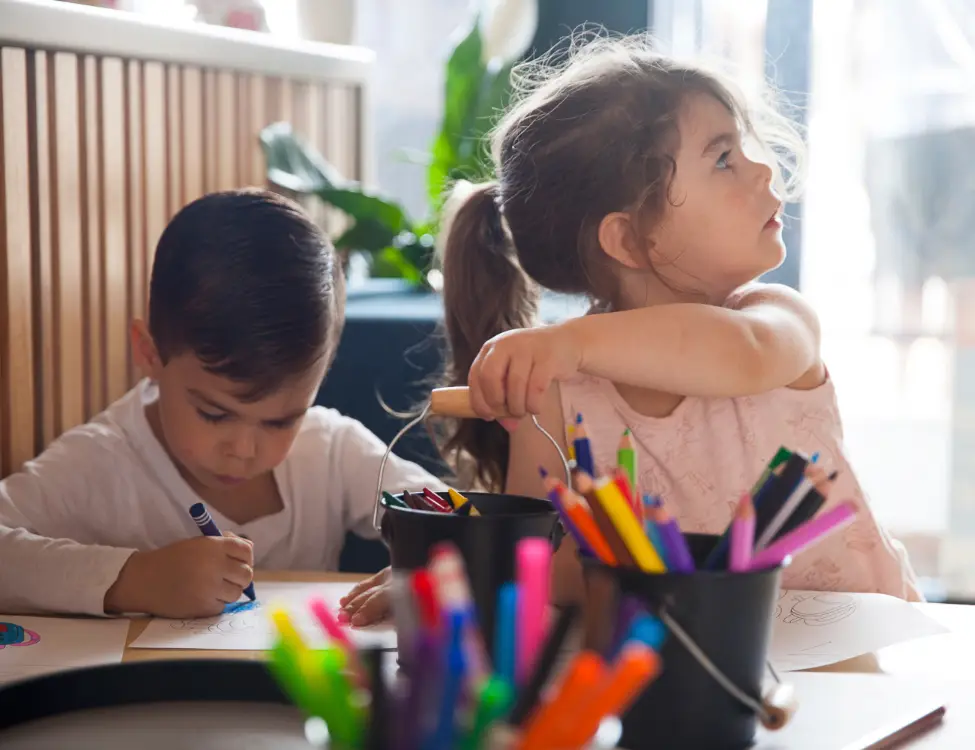 Children drawing