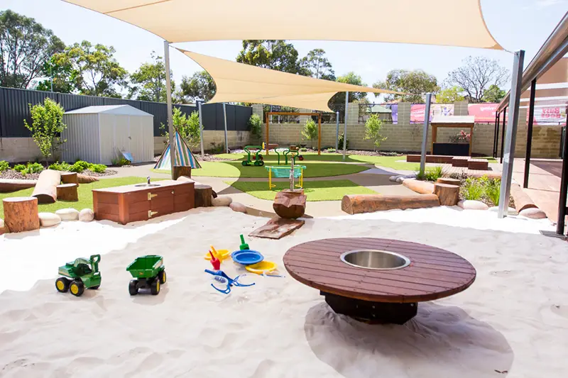 Sandpit at Baldivis daycare