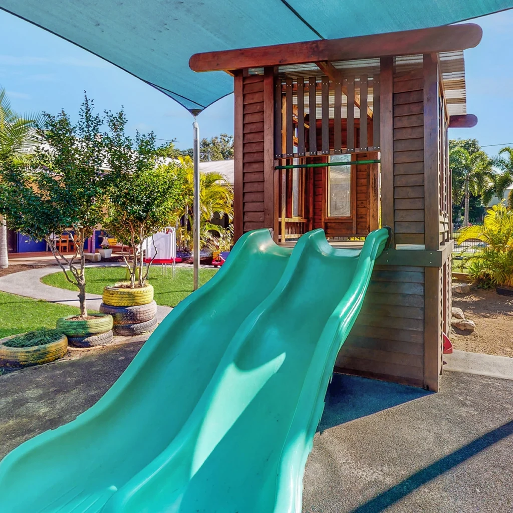 fort with slide at Gympie day care