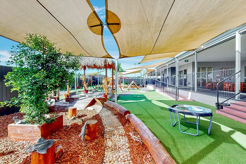 Outdoor playground at Coorparoo childcare