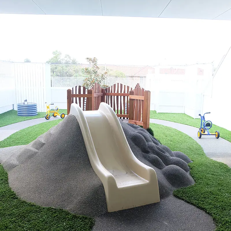 Slide in playground at Busy Bees Early Learning in Maroubra