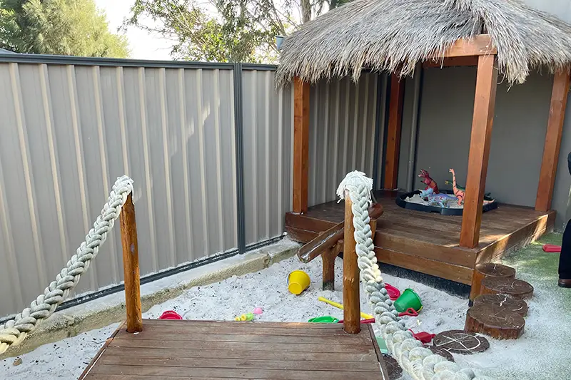 Sandpit at Busy Bees Early Learning located at Byford