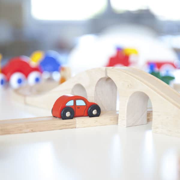 Wooden toy car
