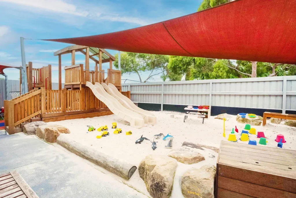 Bentleigh East Childcare playground with slide