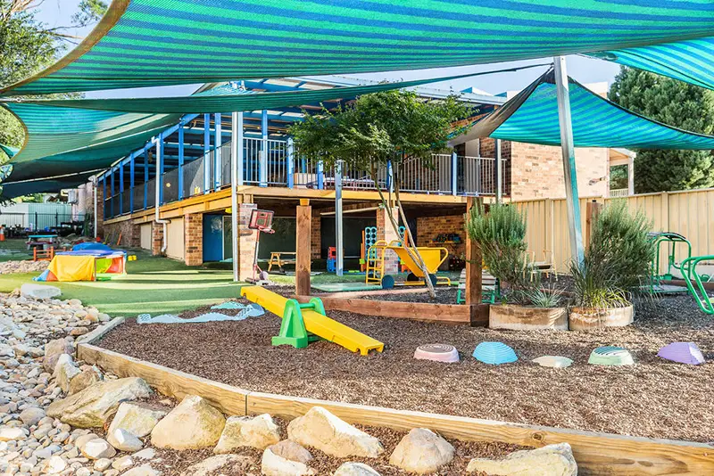 Outdoor playground at Campbelltown childcare