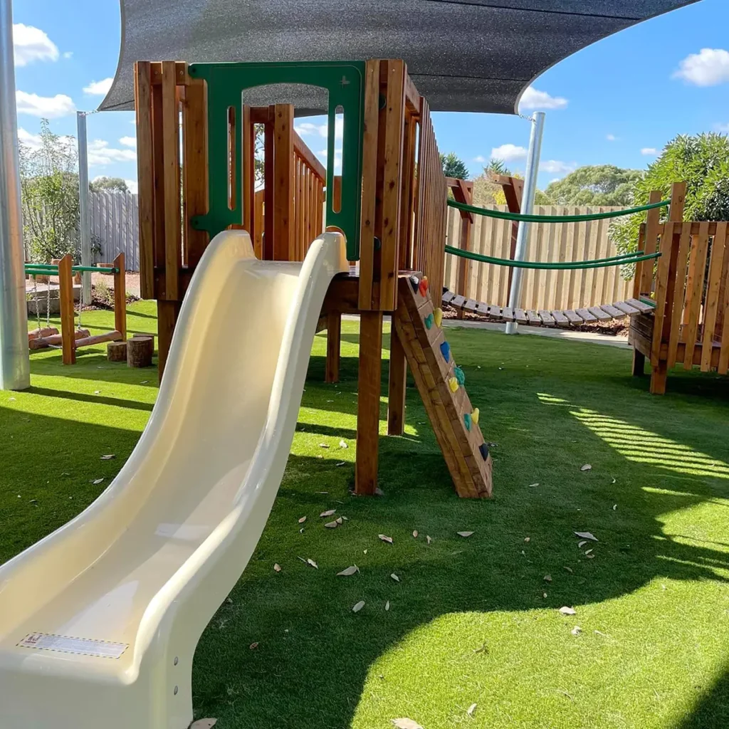 Slide in playground at Busy Bees at Narre Warren South