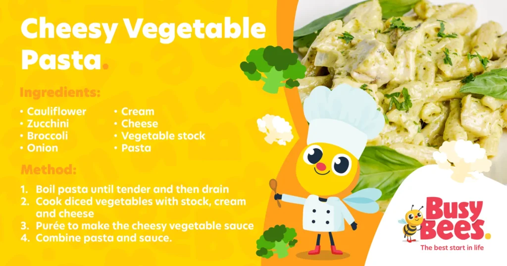 Cheesy Vegetable Pasta recipe