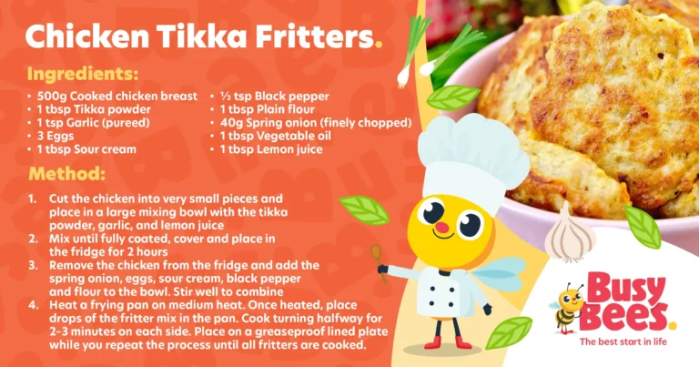 Chicken Tikka Fritters recipe