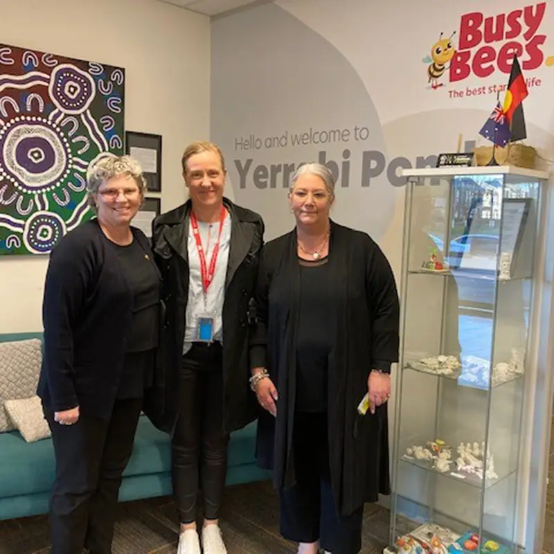 Wendy with her Regional Manager Narelle Robinson (middle) and her Area Manager Katherine Hellwig (left)