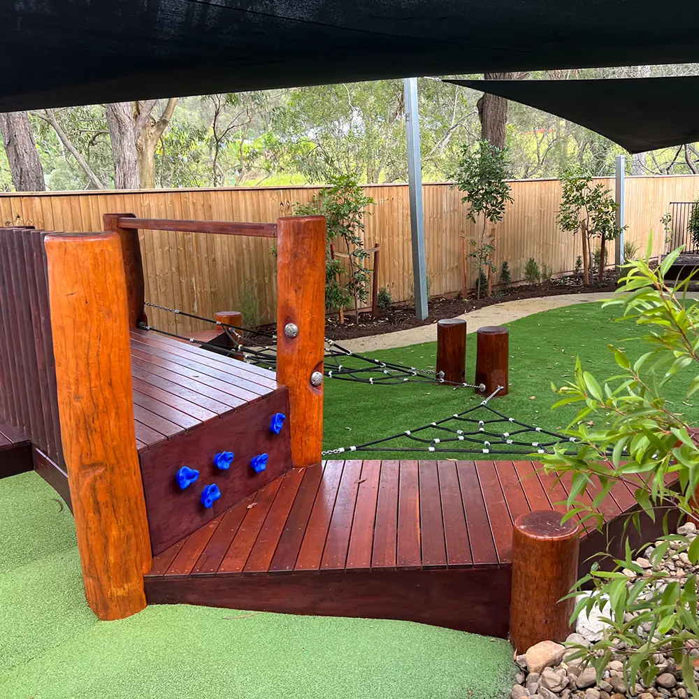 climbing fort at Pimpama childcare