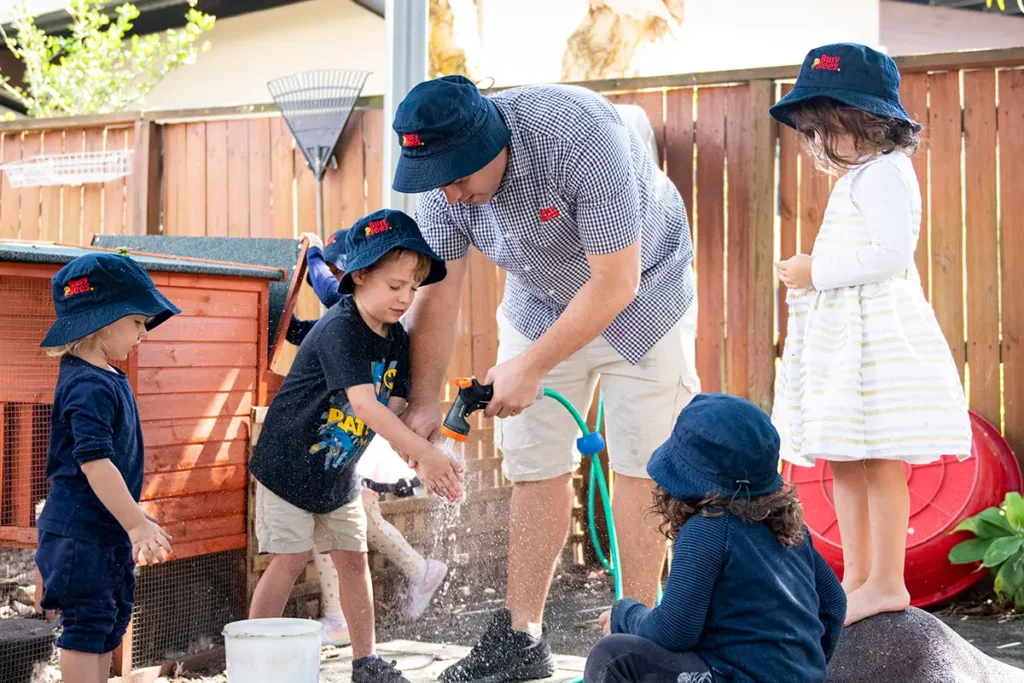 preschool children and educator