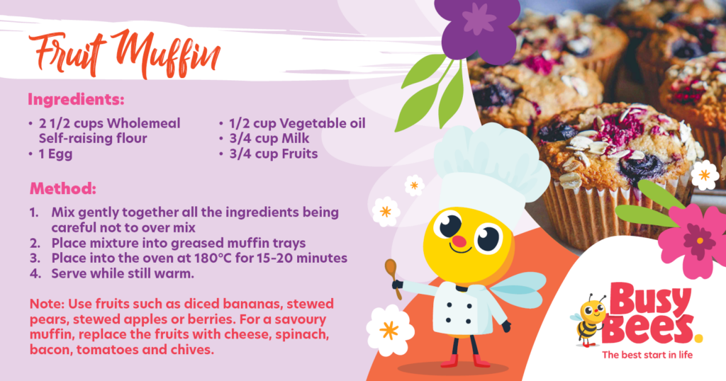 Fruit muffin recipe
