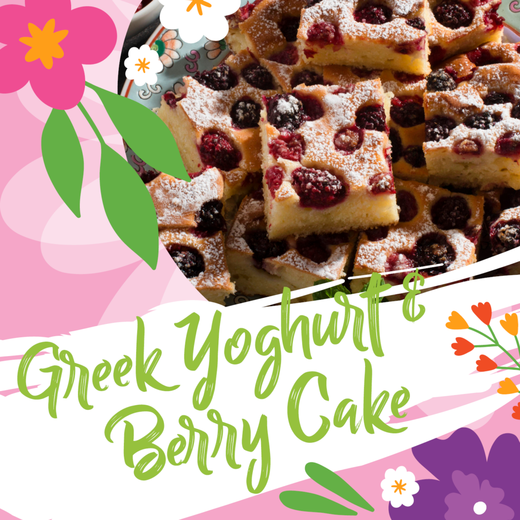 Greek yogurt berry cake