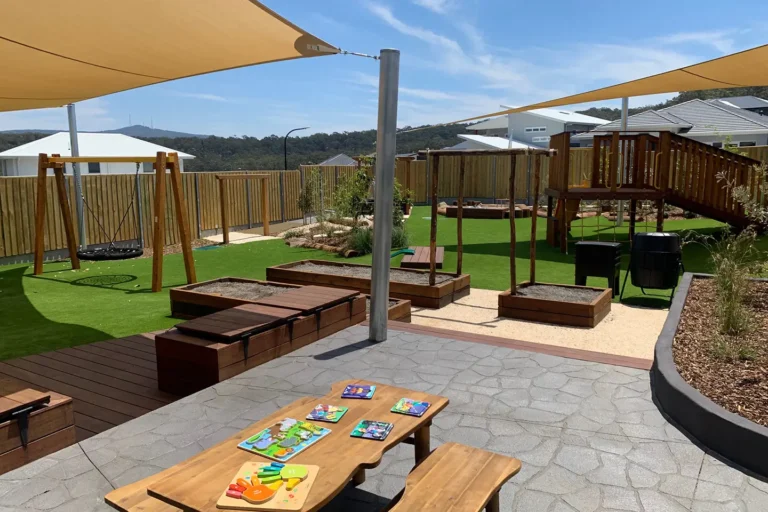 Outdoor playground at Cameron Park childcare