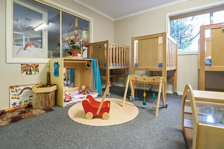 Childcare nursery with cots