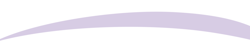A black and white area is divided by a smooth, symmetrical purple arc at the bottom.