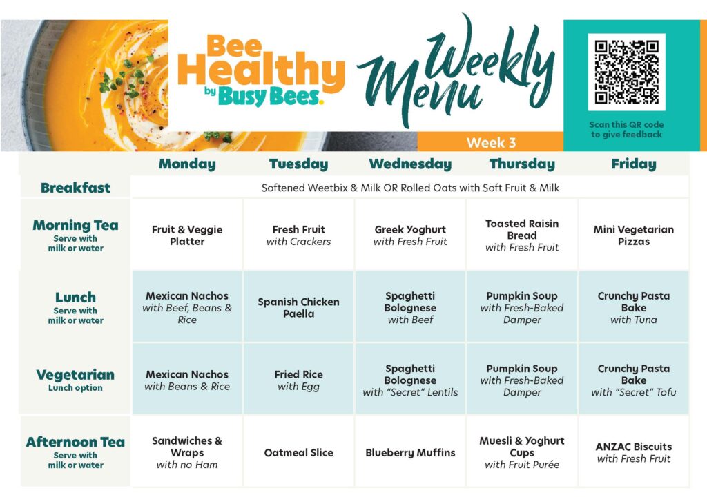 Childcare Menu planner week 3_Autumn Winter Menu 1-6 years