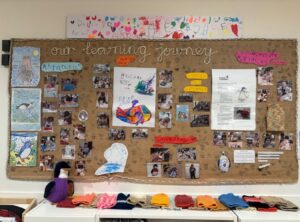 The Penguin Journey board created by the educators and children from Busy Bees at Montrose